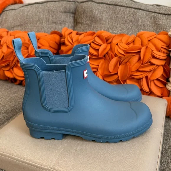 ❣️🆕HUNTER Original Chelsea Waterproof Boots in Borrowed Blue❣️ - Picture 2 of 10